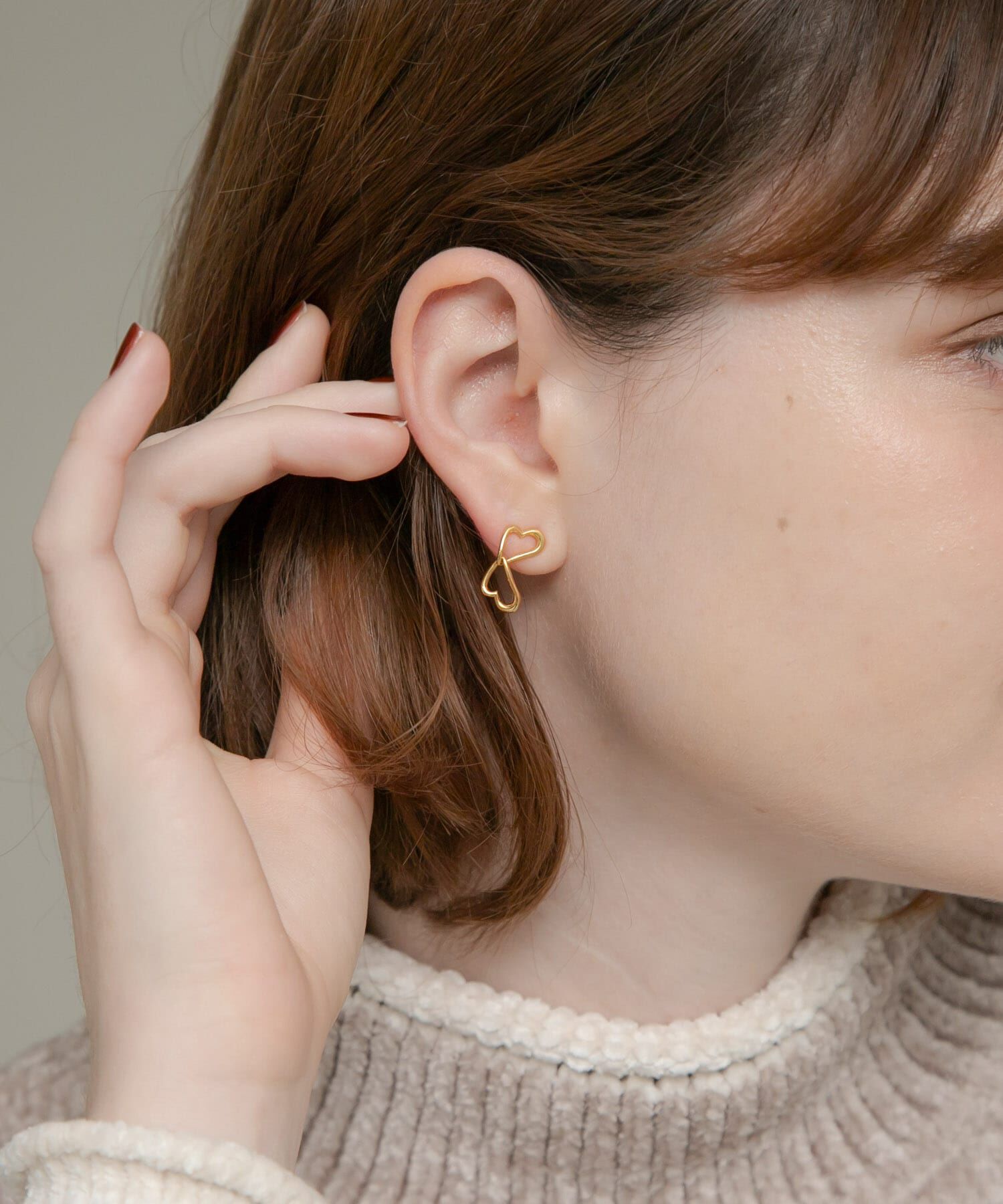 Sonny Label 「Double heart pierce」|ピアス|ゴールド