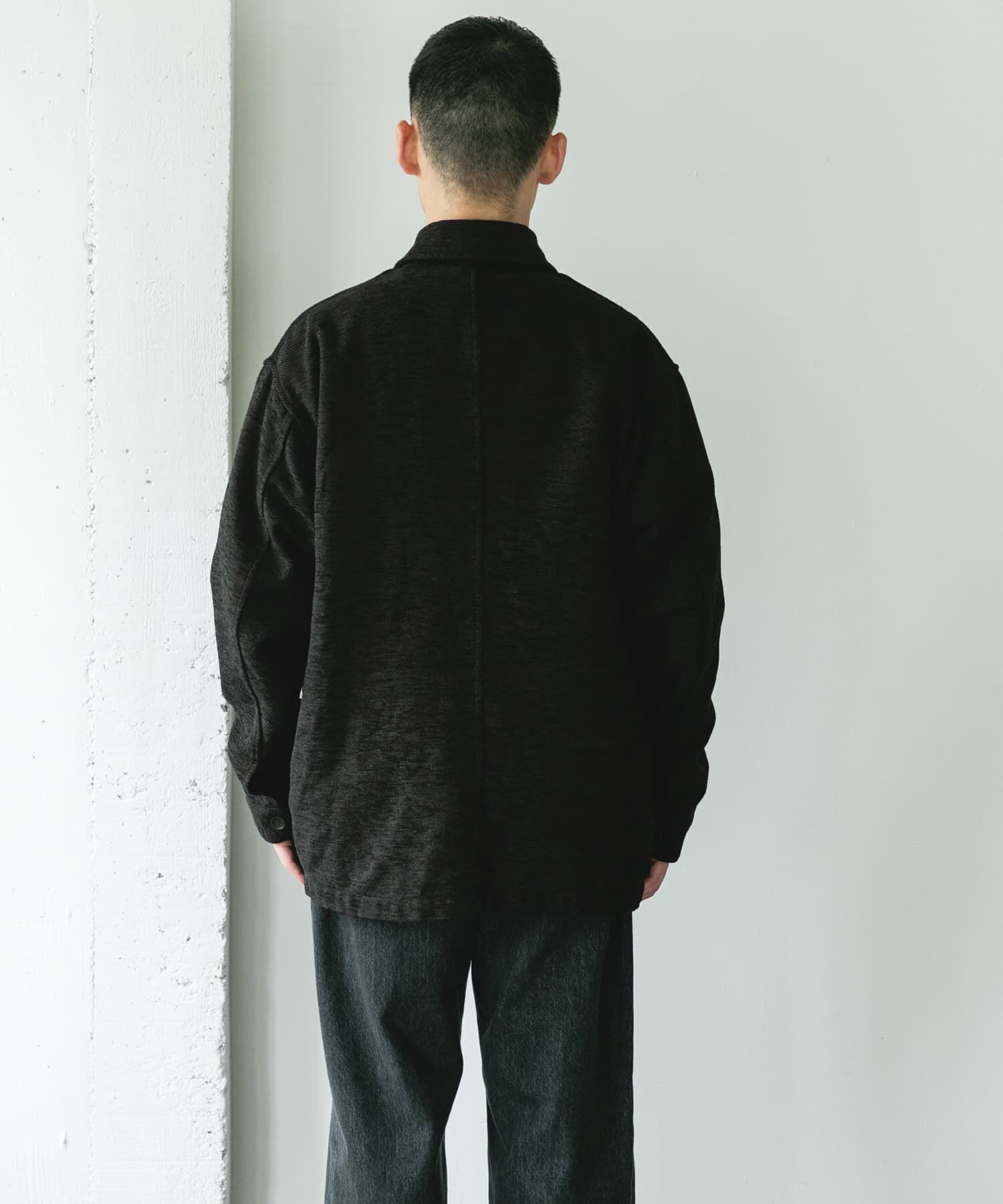 URBAN RESEARCH DOORS「モールシャツジャケット」|ノーカラーコート|