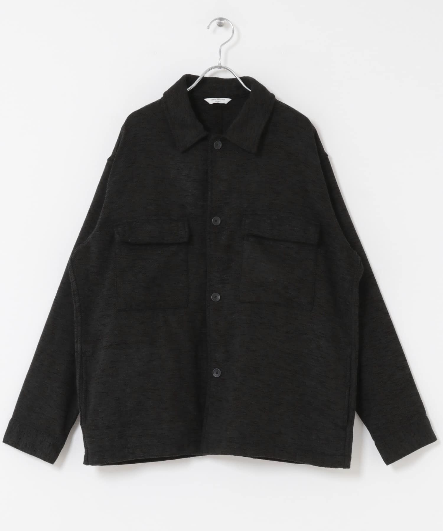 URBAN RESEARCH DOORS「モールシャツジャケット」|ノーカラーコート|