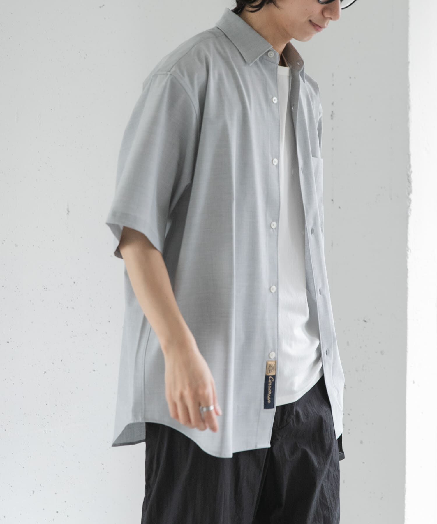URBAN RESEARCH DOORS「FORK&SPOON　キャリーマンレギュラーカラーシャツ」|シャツ・ブラウス|