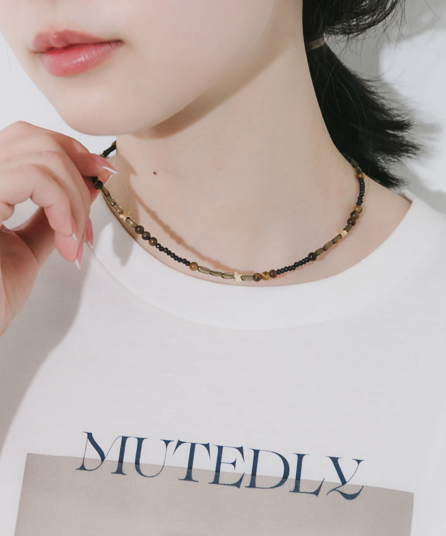 SMELLY「『再入荷』スターモチーフマルチビーズネックレス」|ネックレス|