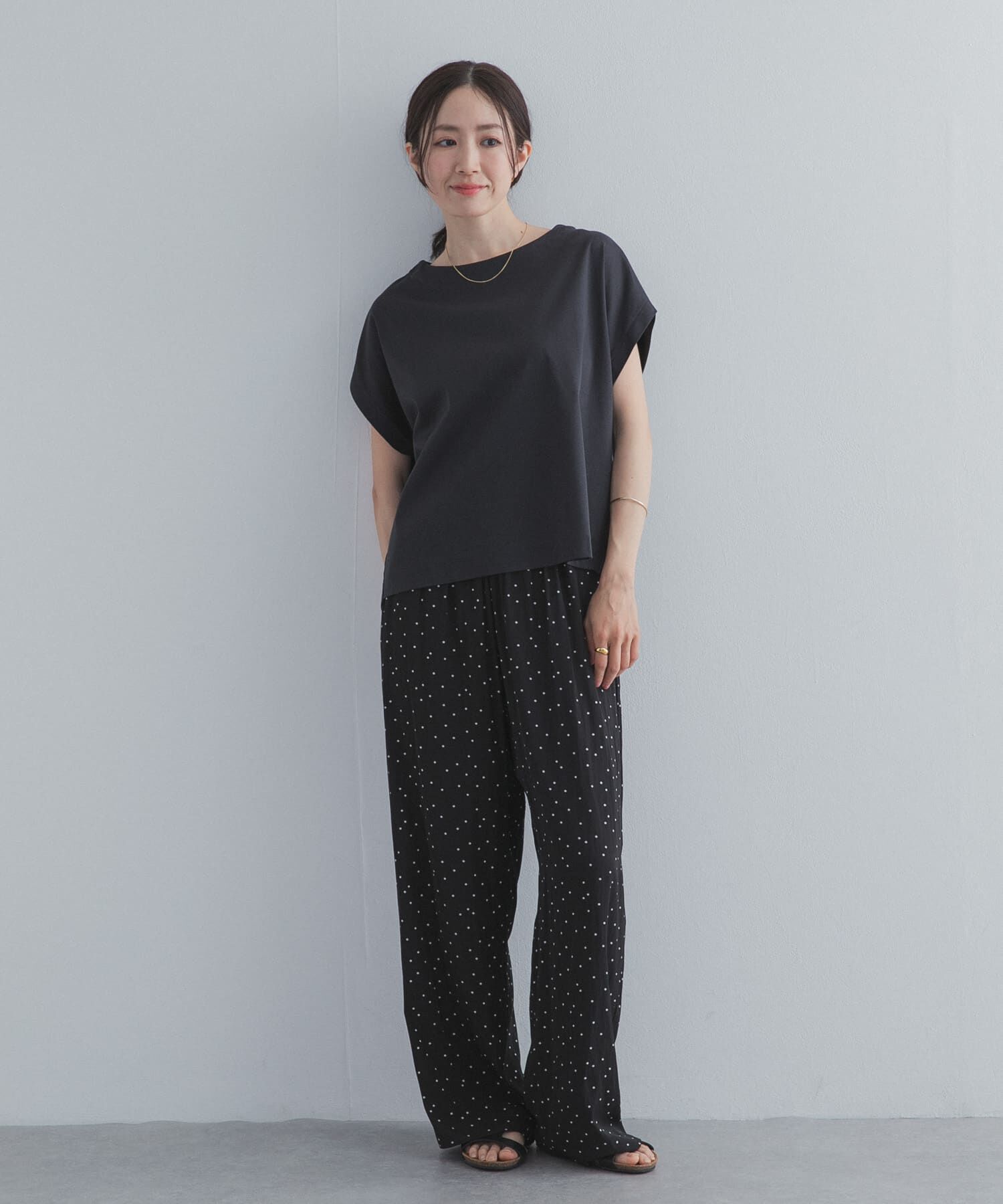 URBAN RESEARCH DOORS「『UR TECH』サマシェアバックタックコクーンプルオーバー」|Tシャツ・カットソー|