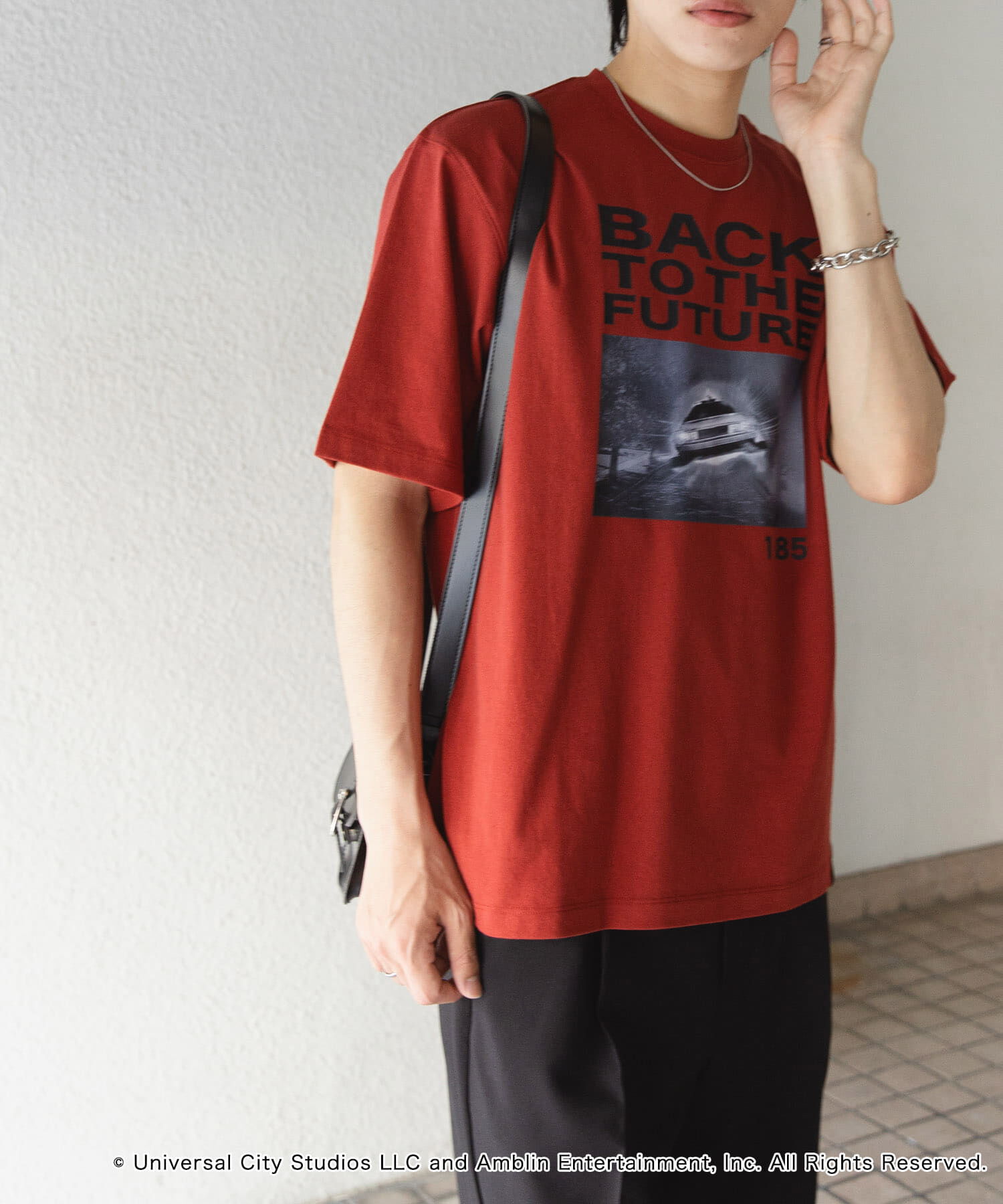 SENSE OF PLACE by URBAN RESEARCH「『別注』SENSE OF PLACE&times;BTTF　クルーネックプリントTシャツ A」|Tシャツ・カットソー|
