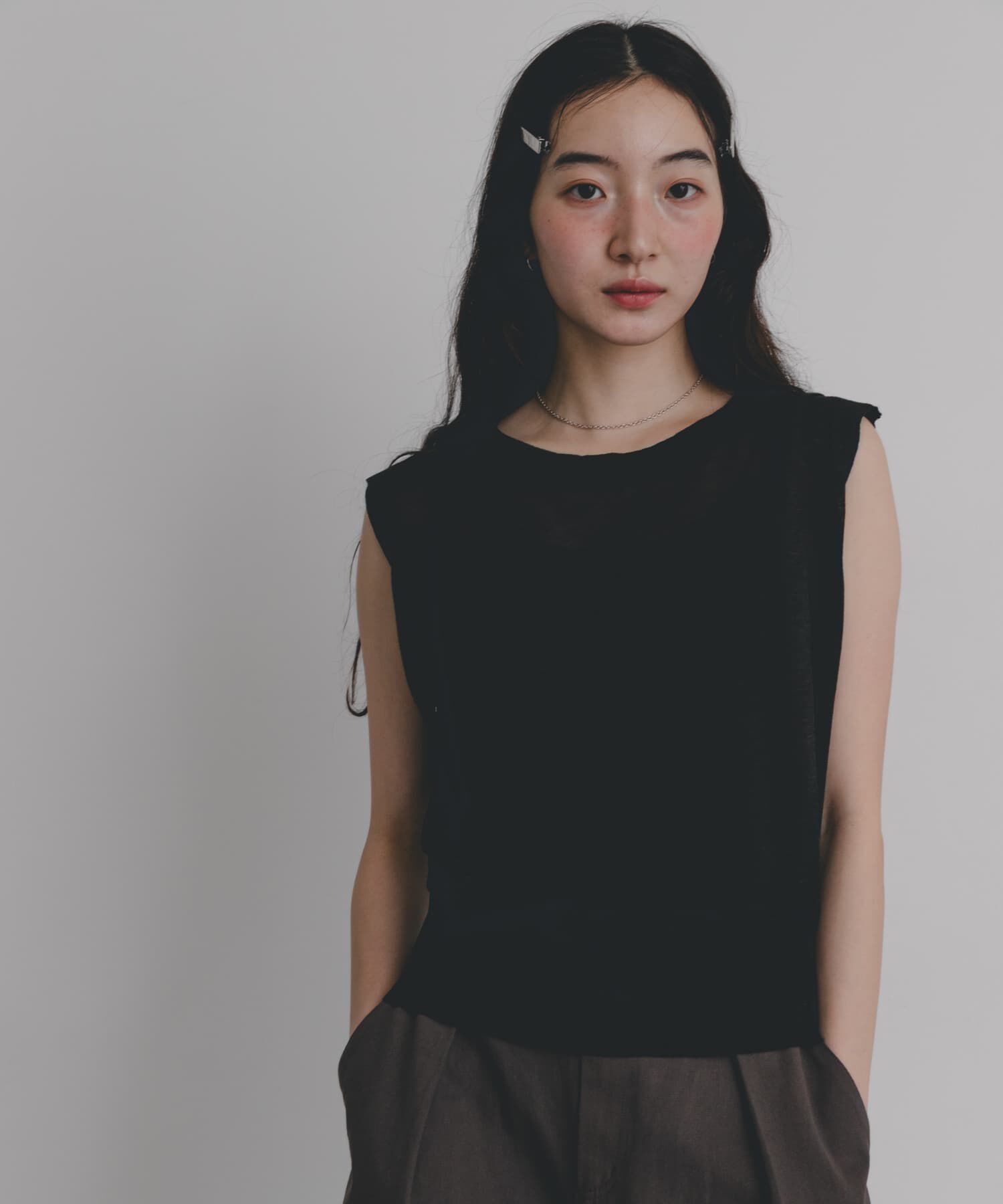 SENSE OF PLACE by URBAN RESEARCH「『洗濯可』シルクミックスショルダータックセーター」|ニット・セーター|