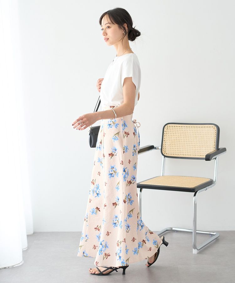 earth music&ecology「【遮熱・接触冷感・UVカット】フレンチスリーブTシャツ」|Tシャツ・カットソー|