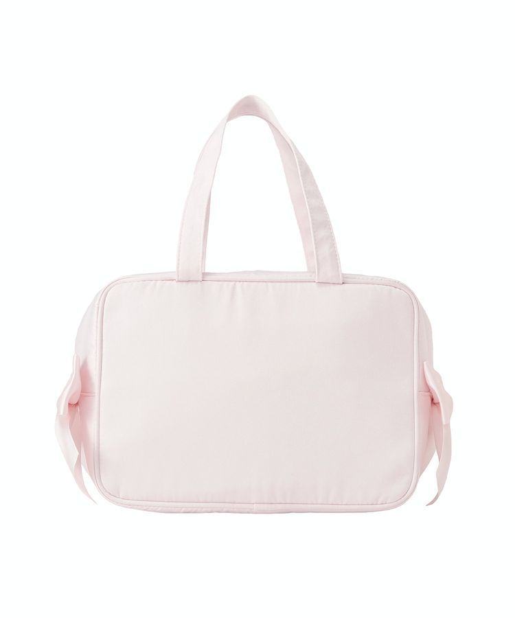 Maison de FLEUR「【保冷機能付き】サテンサイドリボン保冷バッグ」|トートバッグ|