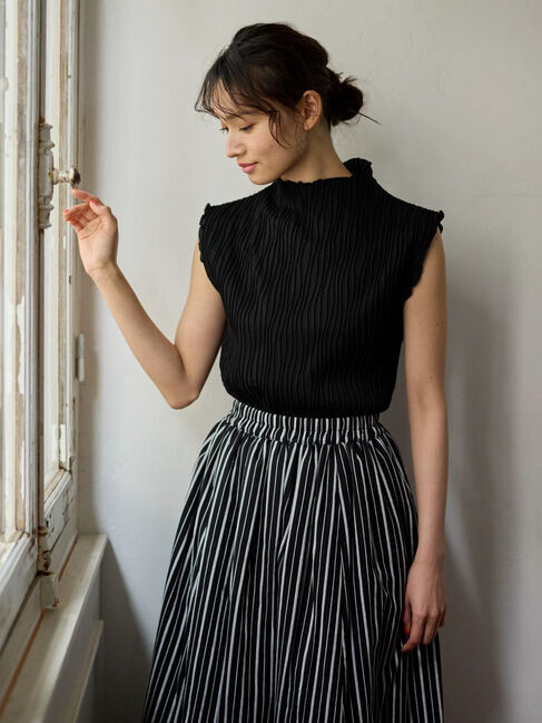 Green Parks「・Petit　Fleur　ウェーブメロープルオーバー」|Tシャツ・カットソー|Black