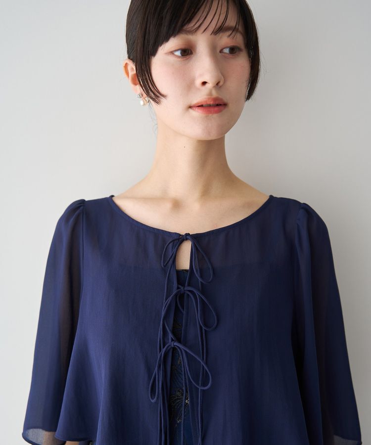 YECCA VECCA「【2点SET】フラワー柄スパンコール刺繍ドレス」|ワンピース|