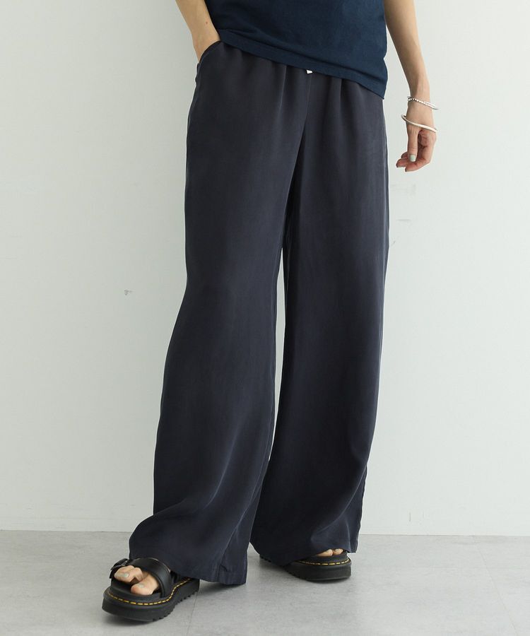 GARAGE OF GOOD CLOTHING「【日本製】フィブリルドロストストレートパンツ」|その他|Dark Navy