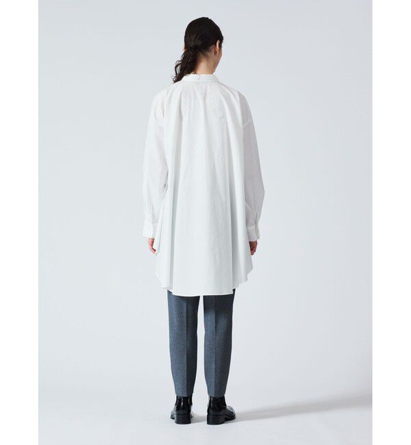 mizuiro ind「mizuiro ind ワイドシャツチュニック」|シャツ・ブラウス|