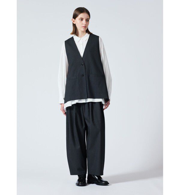 mizuiro ind「mizuiro ind ワイドシャツチュニック」|シャツ・ブラウス|