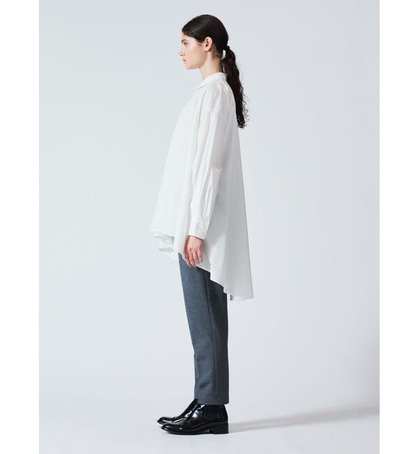 mizuiro ind「mizuiro ind ワイドシャツチュニック」|シャツ・ブラウス|