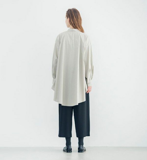 mizuiro ind「mizuiro ind ワイドシャツチュニック」|シャツ・ブラウス|