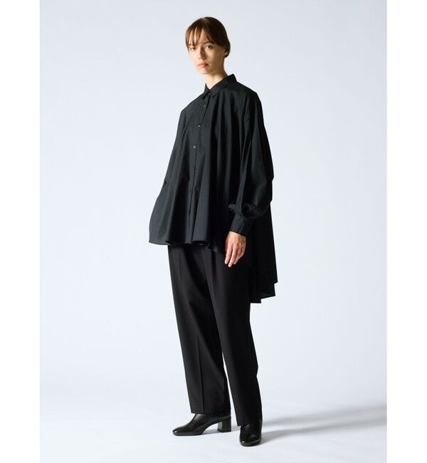 mizuiro ind「mizuiro ind ワイドシャツチュニック」|シャツ・ブラウス|