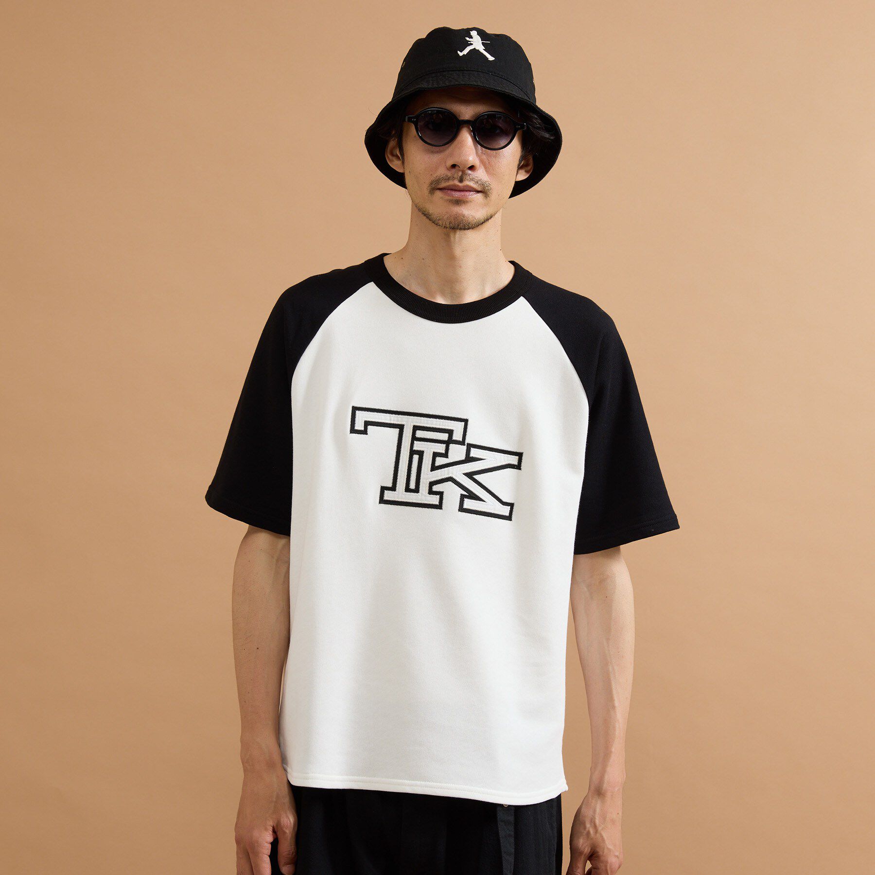 40CARATS&525「カレッジ風TKラグラン配色ミニ裏毛T」|Tシャツ・カットソー|