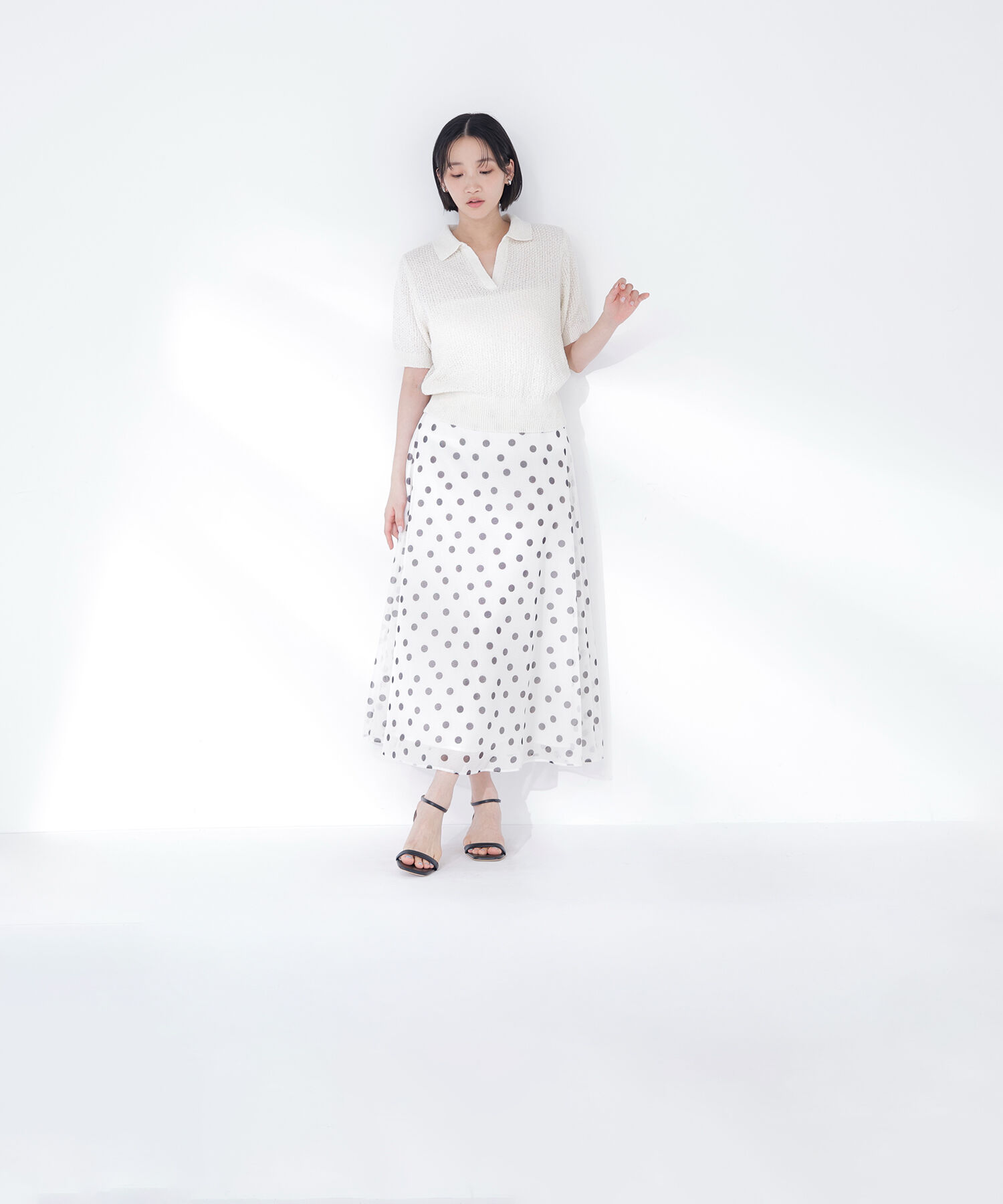  「スキッパーポロニット」|ニット・セーター|