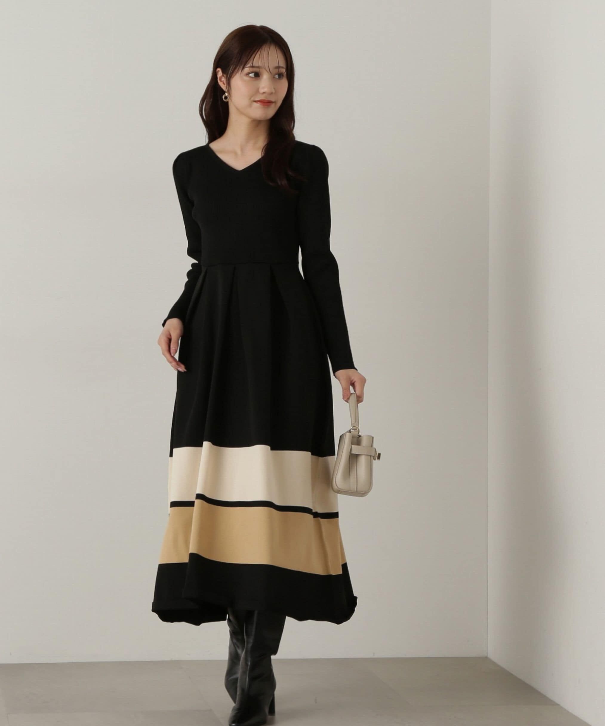 PROPORTION BODY DRESSING「バックリボンニットワンピース」|ワンピース|