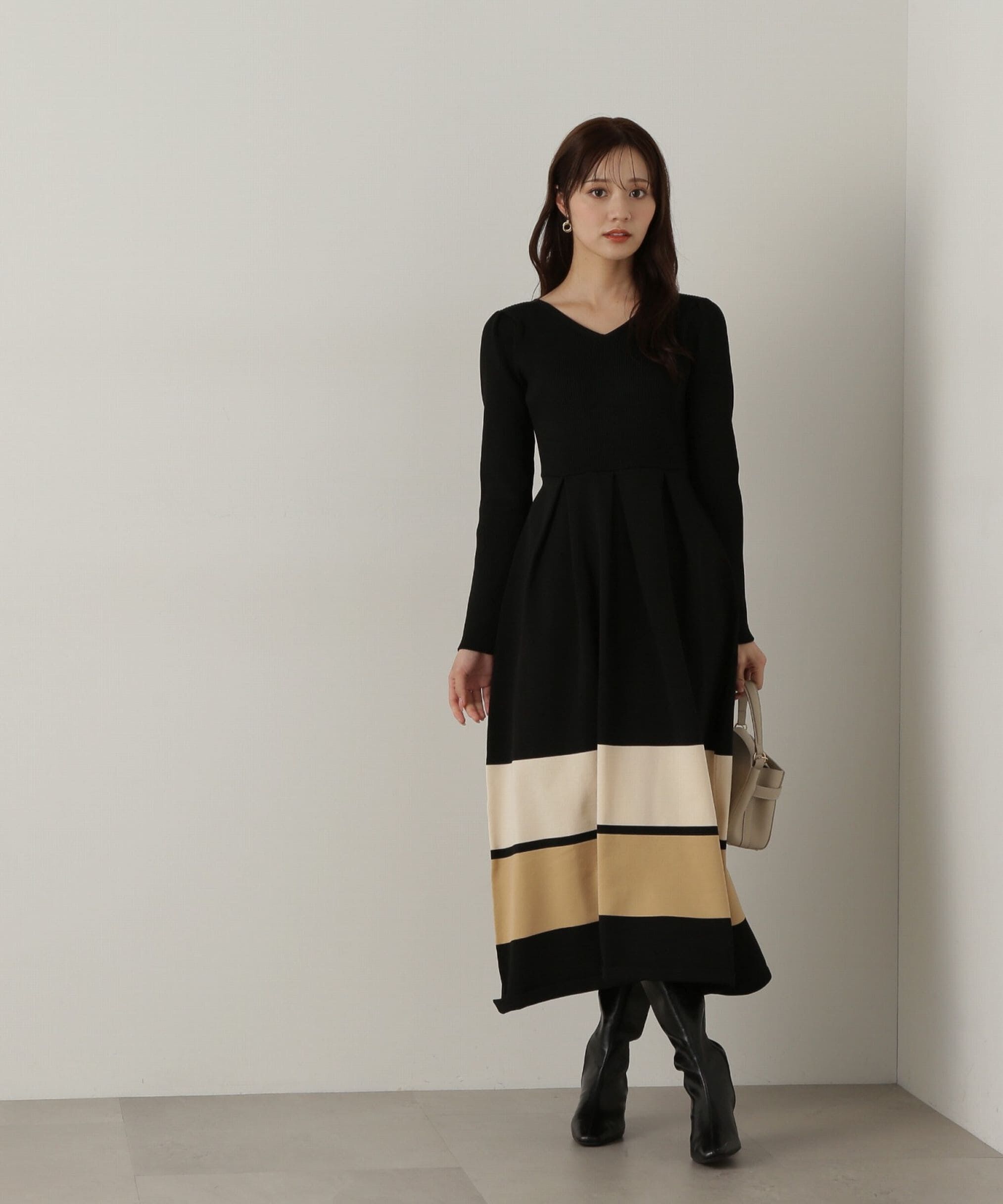 PROPORTION BODY DRESSING「バックリボンニットワンピース」|ワンピース|