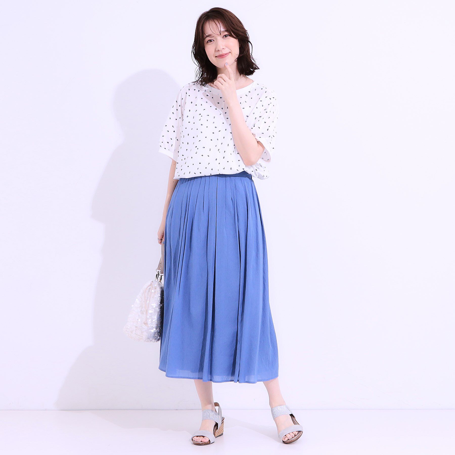 SHOO･LA･RUE「【洗える/前後2WAY】涼しく軽やかな アソートドルマンブラウス」|シャツ・ブラウス|