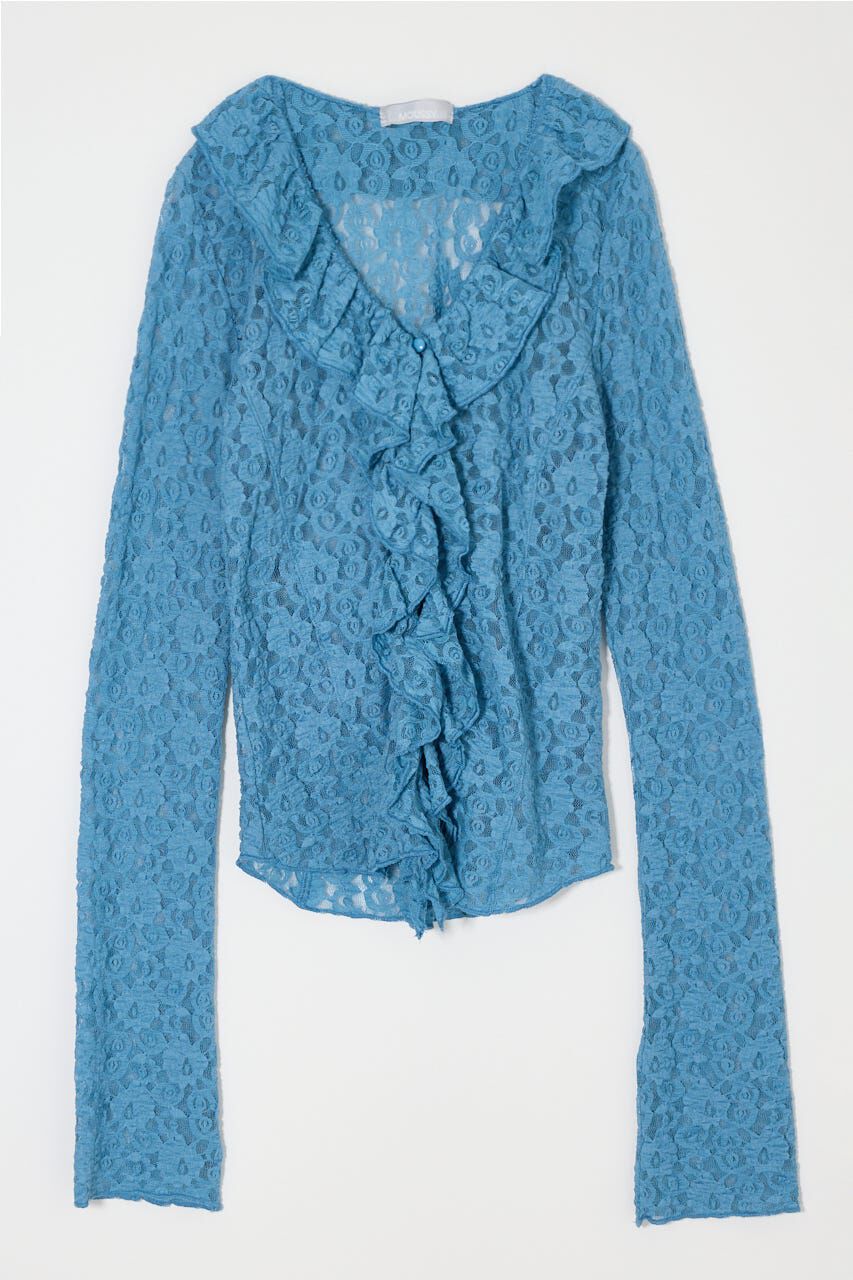 MOUSSY「LACE RUFFLE トップス」|Tシャツ・カットソー|