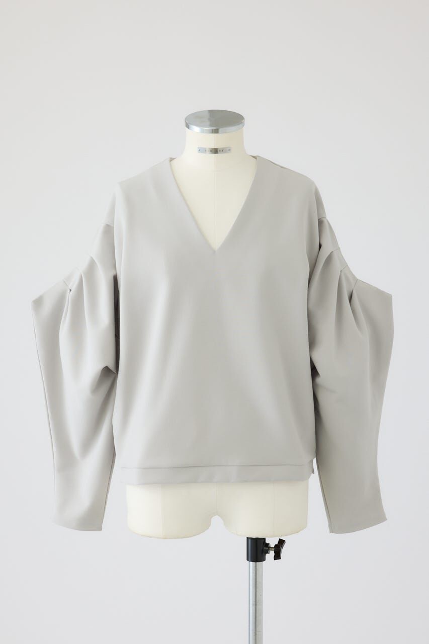 RIM.ARK 「Volume sleeve v-neck PO」|Tシャツ・カットソー|L/GRY1