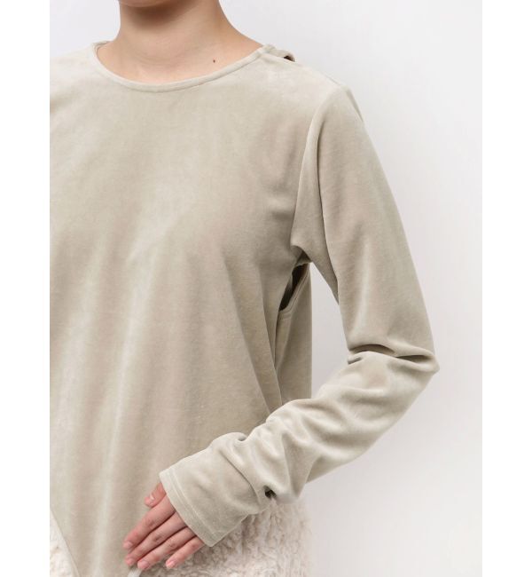 Ungrid「【Htage】バックオープンデザインロングスリーブTee」|Tシャツ・カットソー|