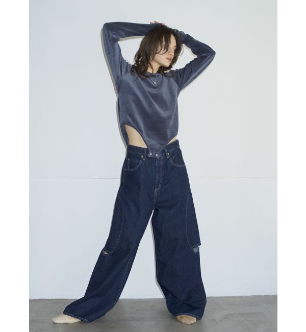 Ungrid「【Htage】バックオープンデザインロングスリーブTee」|Tシャツ・カットソー|