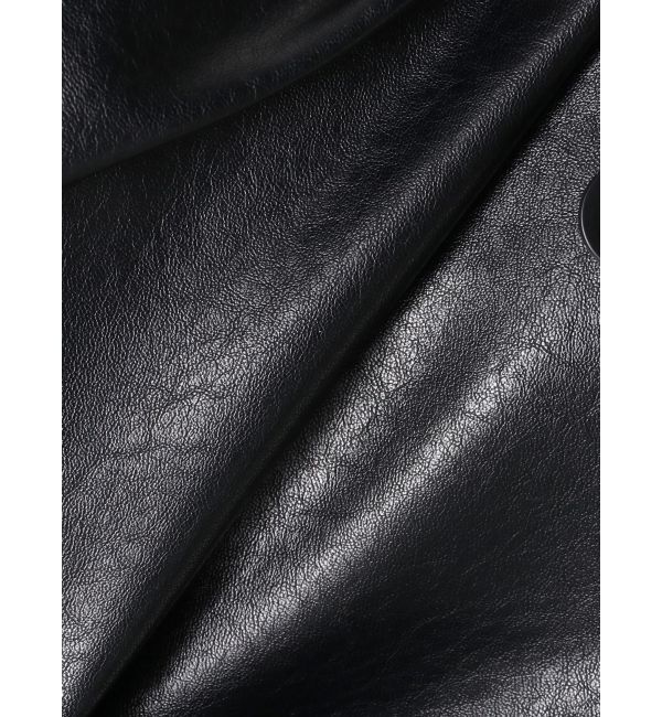 Ungrid「【Htage】チュールコンビフェイクレザージャケット」|その他|