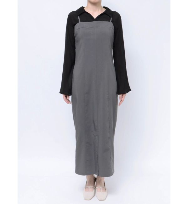 LAGUNAMOON「シアーシャツセットキャミワンピース」|ワンピース|