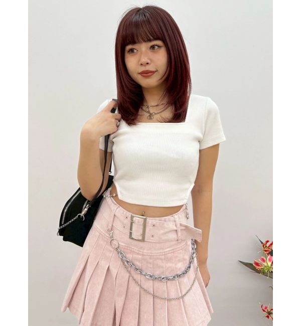 EVRIS「サイドビジューチェーントップス」|Tシャツ・カットソー|