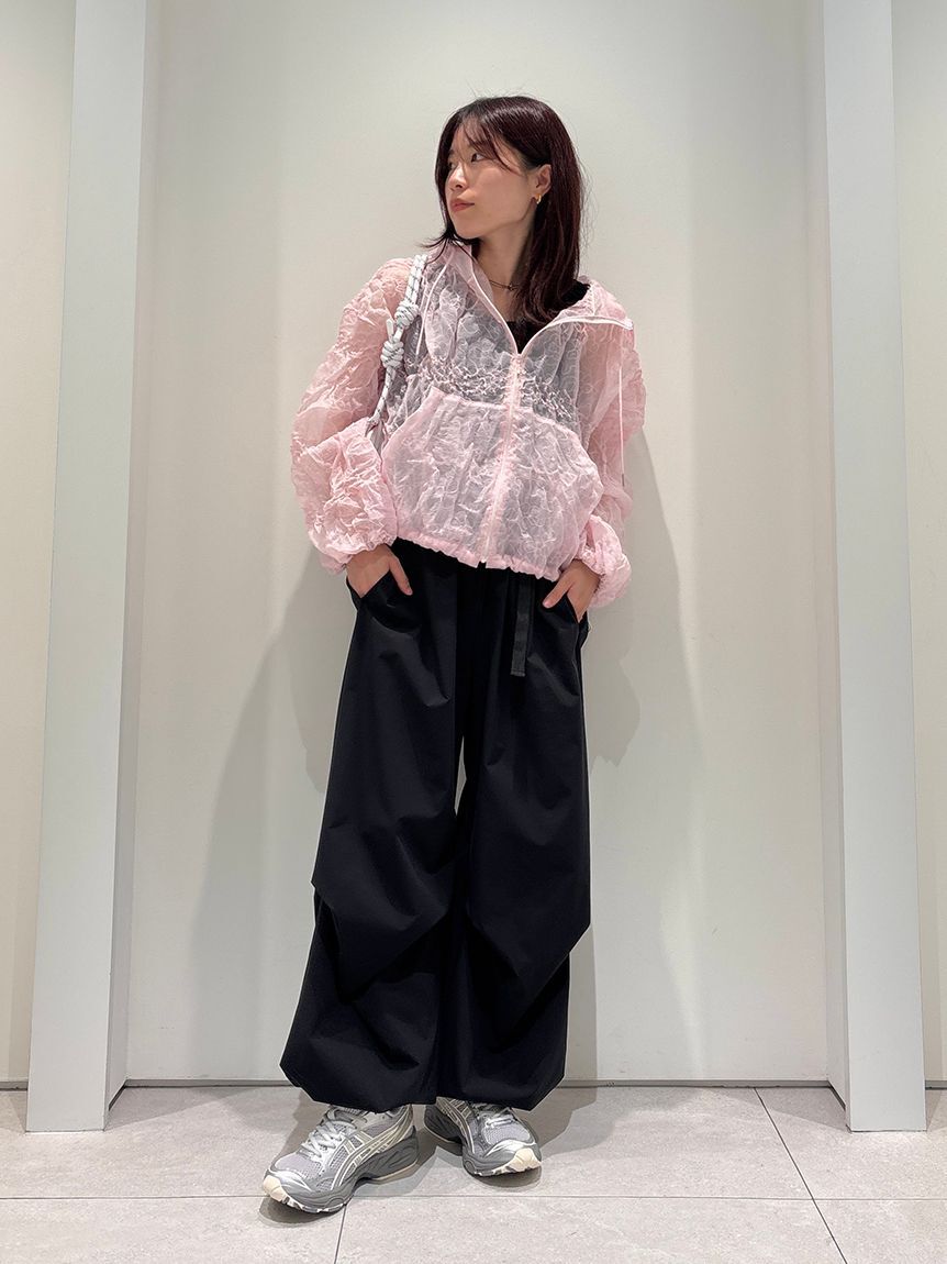 emmi atelier「フラワーエンブロイダリーブルゾン【セットアップ対応】/ハンドウォッシャブル」|ブルゾン・スタジャン|