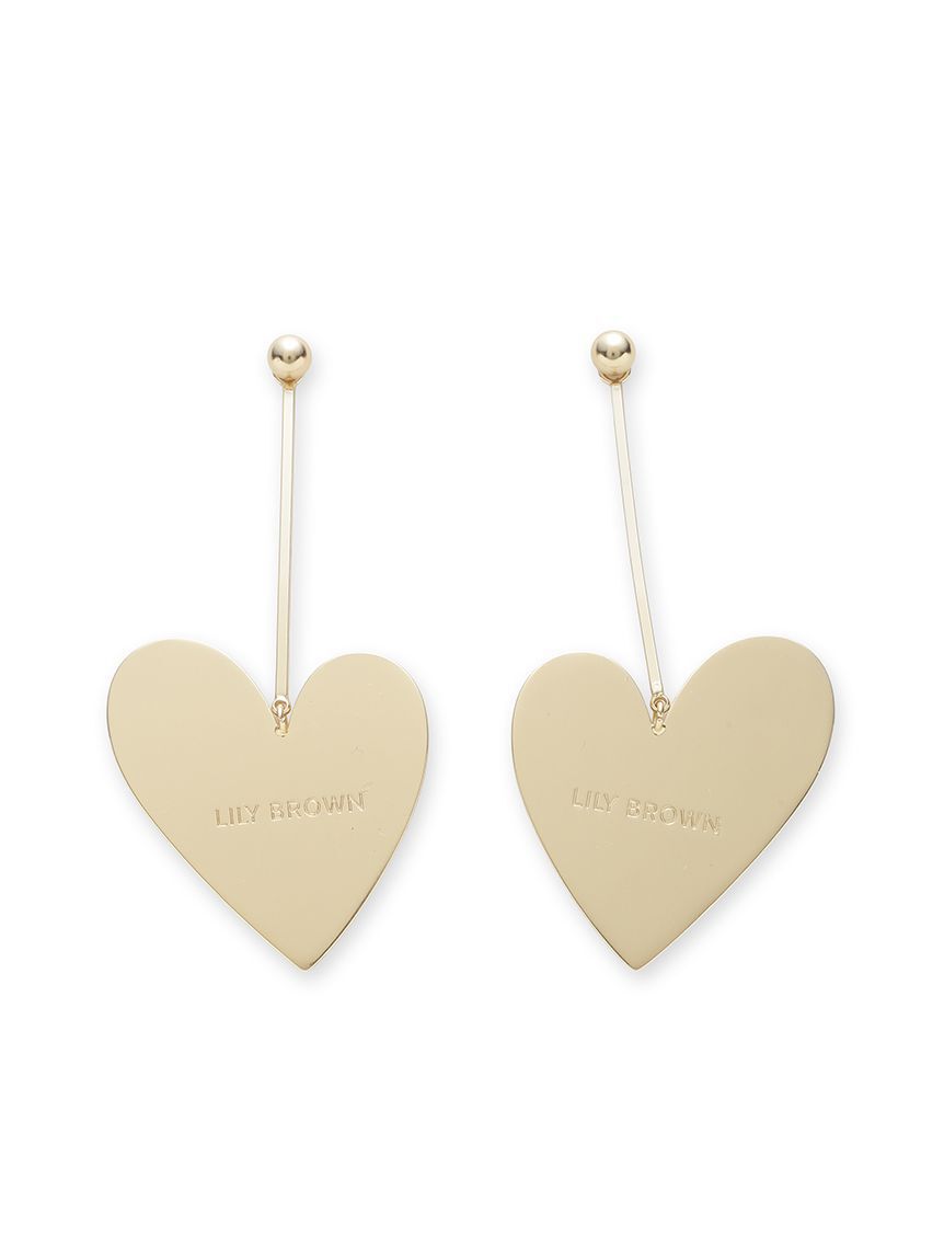 LILY BROWN「ハートプレートピアス」|ピアス|