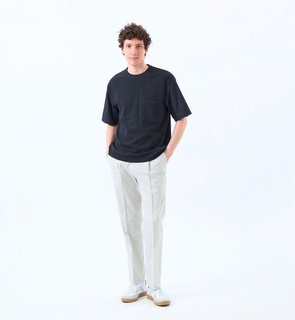 MACKINTOSH PHILOSOPHY「ニットコンビTシャツ ケーブルニット&times;ブロード」|Tシャツ・カットソー|