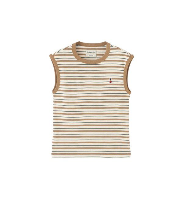 MACKINTOSH PHILOSOPHY「バッキンガムベア　マルチボーダータンクトップ」|Tシャツ・カットソー|ベージュ