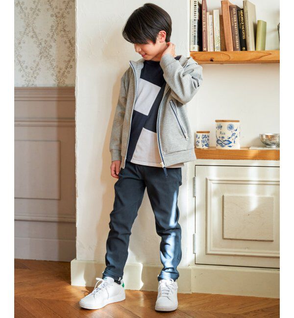 ikka kids「７ブソデポンチブロックスＴ」|Tシャツ・カットソー|