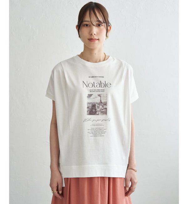 ikka「【接触冷感】ロゴフォトチュニックTシャツ」|その他|