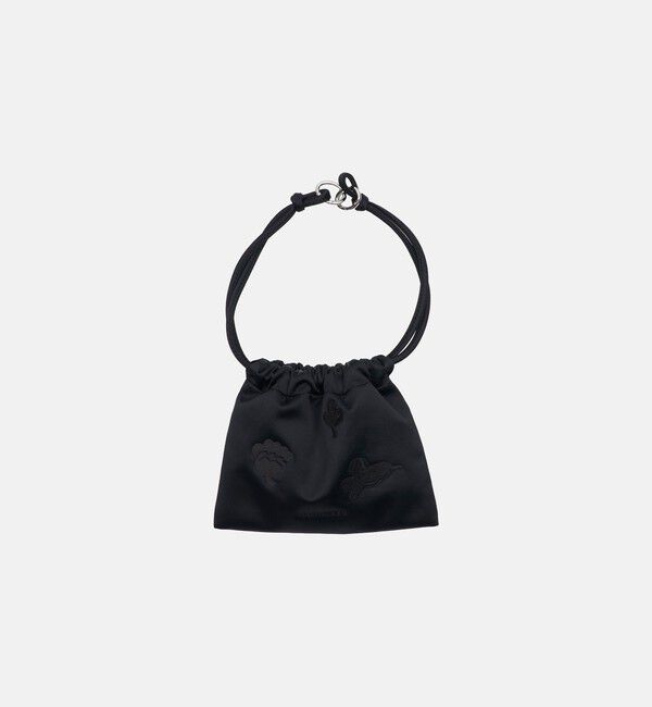 Marimekko「Cirra Satin Kukasta kukkaan バッグ」|ショルダー・メッセンジャー|ブラック