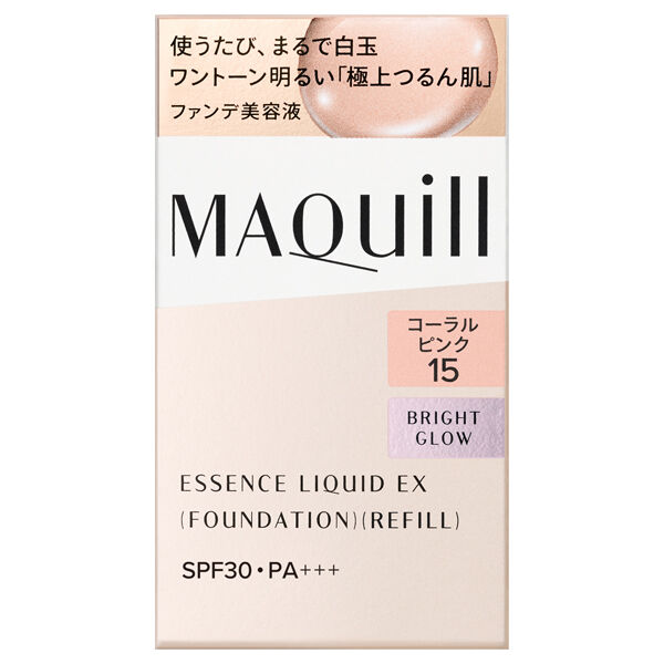 マキアージュ「マキアージュ エッセンスリキッド EX ブライトグロウ コーラルピンク15 詰替え/無香料 (24mL)」|ファンデーション|