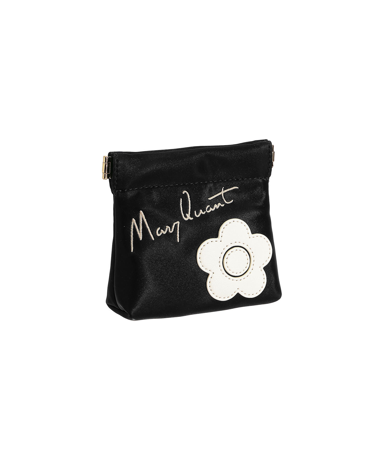 MARY QUANT「サインロゴデイジーパッチ バネクチポーチ」|ポーチ|