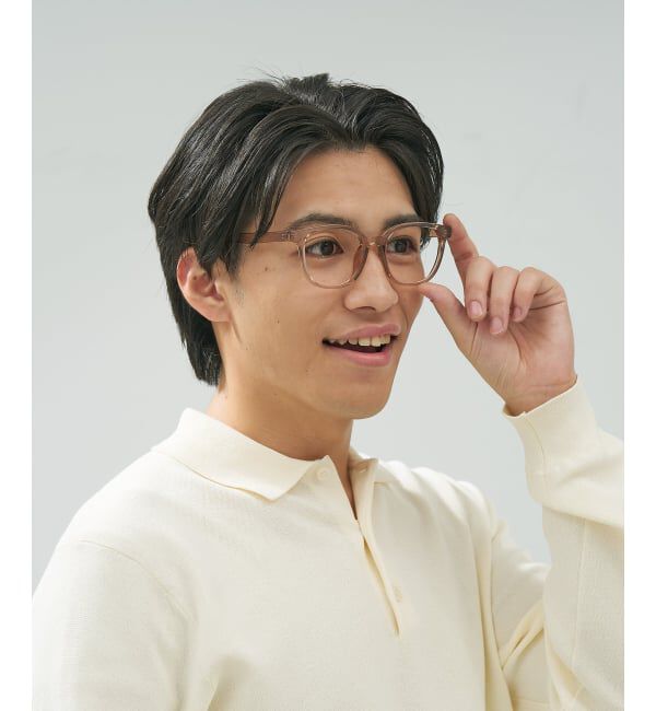  「ウェリントン型 メガネ | 中顔面短縮みえメガネ 軽量 伊達めがね ユニセックス Zoff レンズ交換券付」|メガネ|