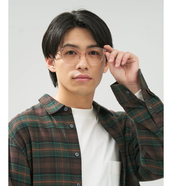  「ウェリントン型 メガネ | 中顔面短縮みえメガネ 軽量 伊達めがね ユニセックス Zoff レンズ交換券付」|メガネ|