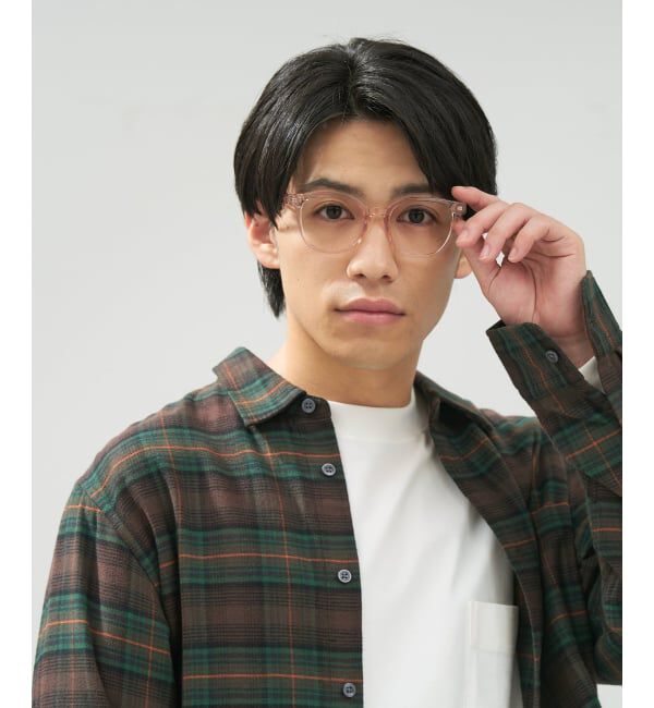  「ウェリントン型 メガネ | 中顔面短縮みえメガネ 軽量 伊達めがね ユニセックス Zoff レンズ交換券付」|メガネ|