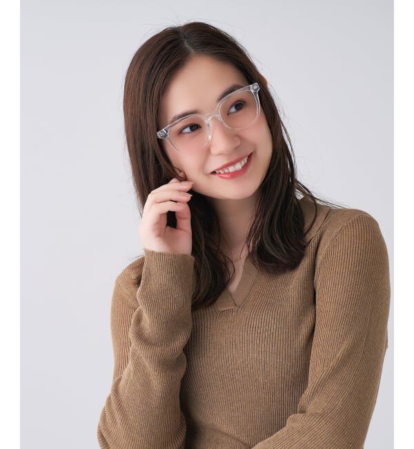  「ウェリントン型 メガネ | 中顔面短縮みえメガネ 軽量 伊達めがね ユニセックス Zoff レンズ交換券付」|メガネ|