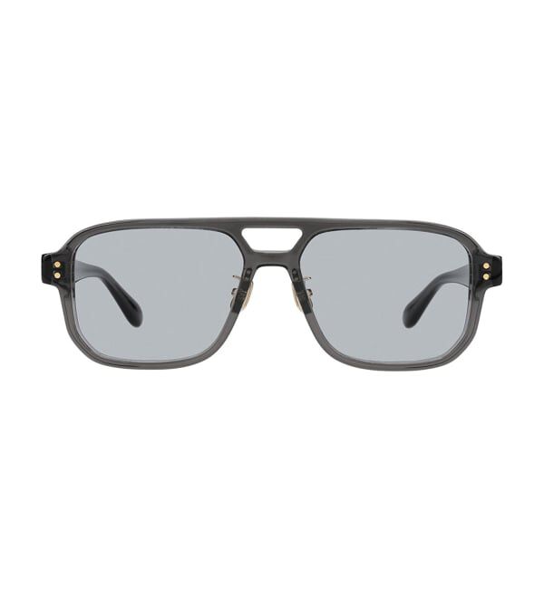  「Zoff｜ADAM ET ROPE' ウェリントン型 サングラス | カラーレンズ 太縁 ツーブリッジ 紫外線対策 UVカット」|サングラス|