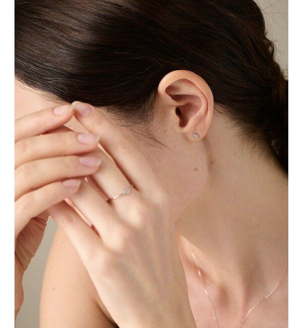ete「[ブリリアント] K10MPG ダイヤモンド ピアス」|ピアス|