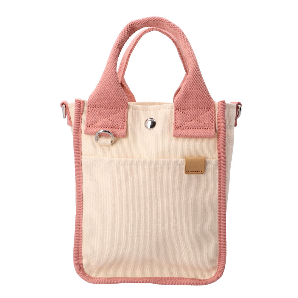 BACKYARD FAMILY「dot&stripe トート ミニ キャンバス 通販 ミニトート ミニトートバッグ」|トートバッグ|ホワイト2