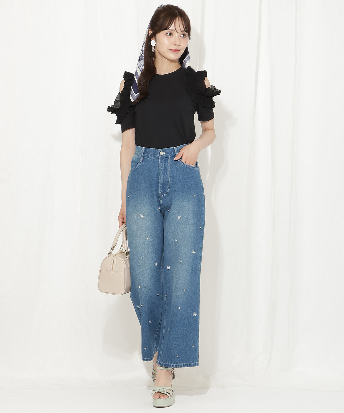 WILLSELECTION「バックリボンプリーツフリルカットソー」|Tシャツ・カットソー|