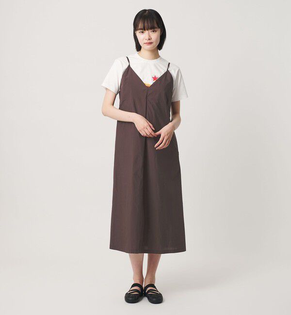NICE WEATHER「＜NICE WEATHER＞フレア キャミワンピース」|ワンピース|DK.BROWN