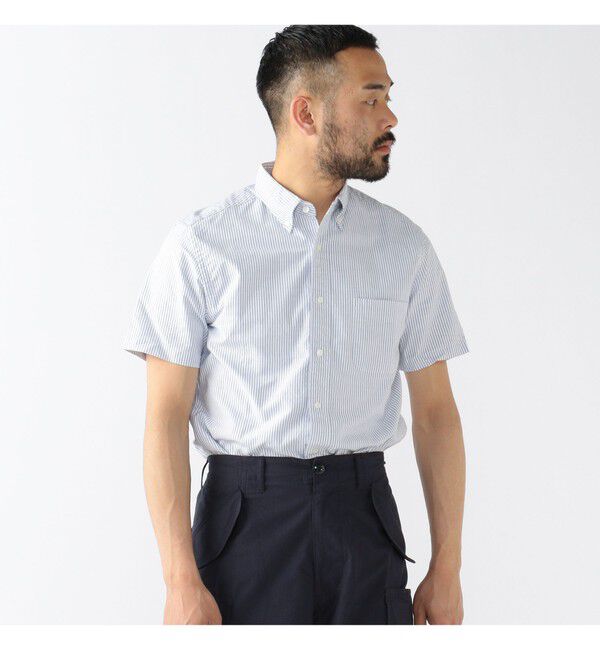 BEAMS PLUS「B.D. Short Sleeve Candy Stripe」|シャツ・ブラウス|