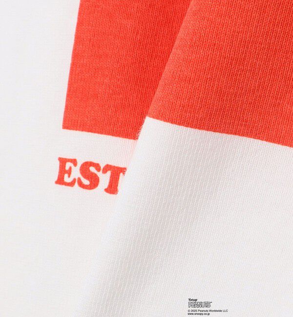 SHIPS any「SHIPS any: SNOOPY コラボ 75th グラフィック プリント Tシャツ(ロンT)◆」|Tシャツ・カットソー|
